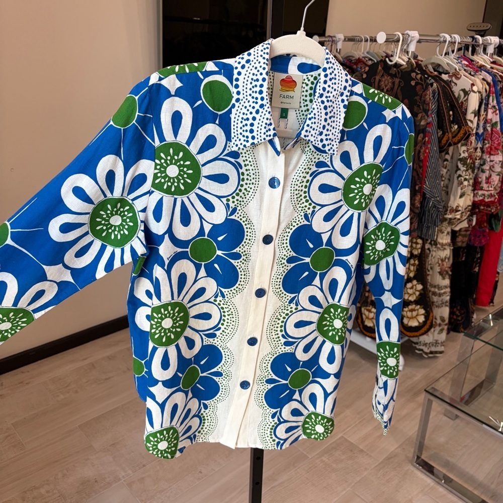 FARM RIO Exclusive Top Maia Blue - Picture 8 of 12